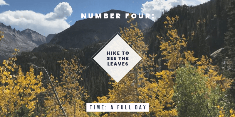 Things to do in Colorado in the Fall: Hike to see the changing leaves
